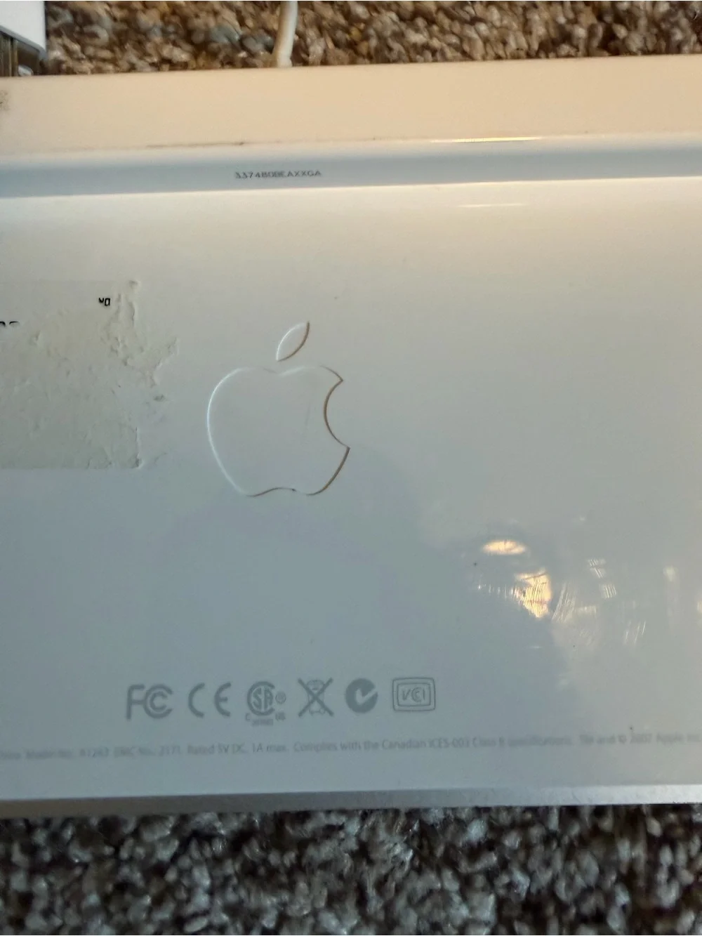 Apple Wired Keyboard with Numeric Keypad Model A1243 USB Tested & Working
